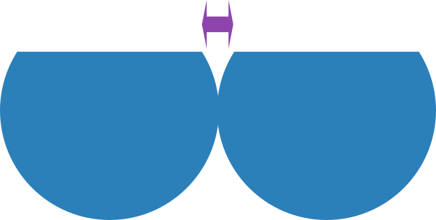 Heavy Wear - Diagram Illustrating the reduced apex gap.